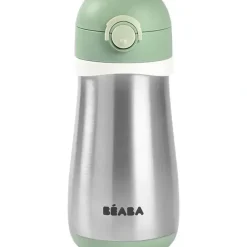 Shop All|Beaba - Stainless Steel Kids Water Bottle, Sage - cutbabycare.com | baby boutique & care hub