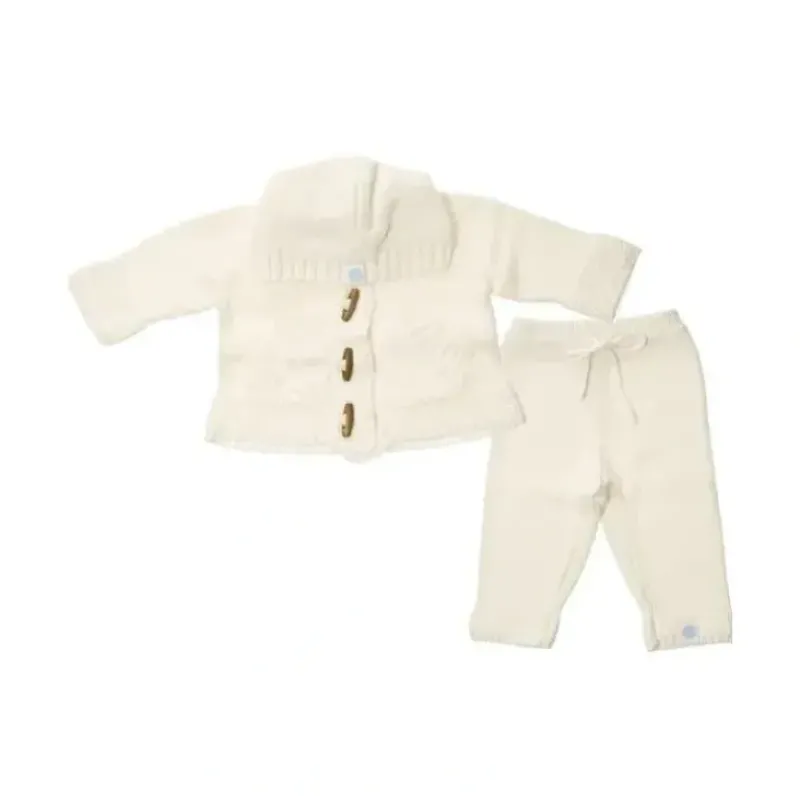 Shop All|Beba Bean Knit Hoodie And Pant Set, Ivory - cutbabycare.com | baby boutique & care hub