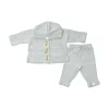 Shop All|Beba Bean Knit Hoodie And Pant Set, Blue - cutbabycare.com | baby boutique & care hub