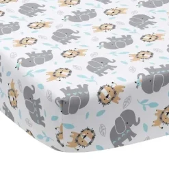 Shop All|Bedtime Originals Jungle Fun Fitted Crib Sheet - cutbabycare.com | baby boutique & care hub