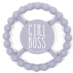 Shop All|Bella Tunno - Girl Boss Happy Teether, Lilac - cutbabycare.com | baby boutique & care hub