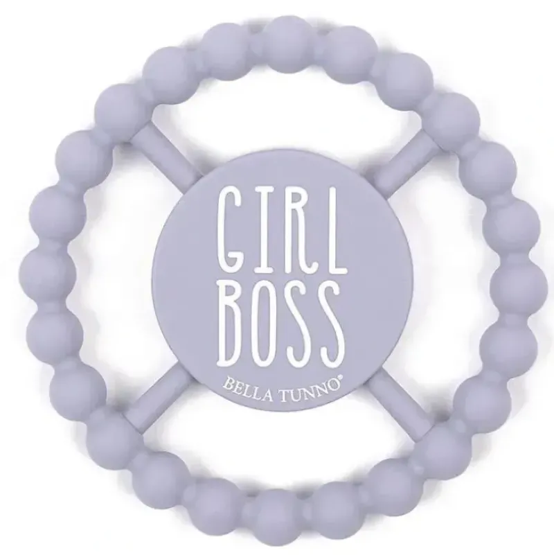Shop All|Bella Tunno - Girl Boss Happy Teether, Lilac - cutbabycare.com | baby boutique & care hub