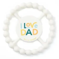 Shop All|Bella Tunno - Happy Teether, Soft & Easy Grip Baby Teether Toy, Non-Toxic and BPA Free, I Love Dad - cutbabycare.com | baby boutique & care hub