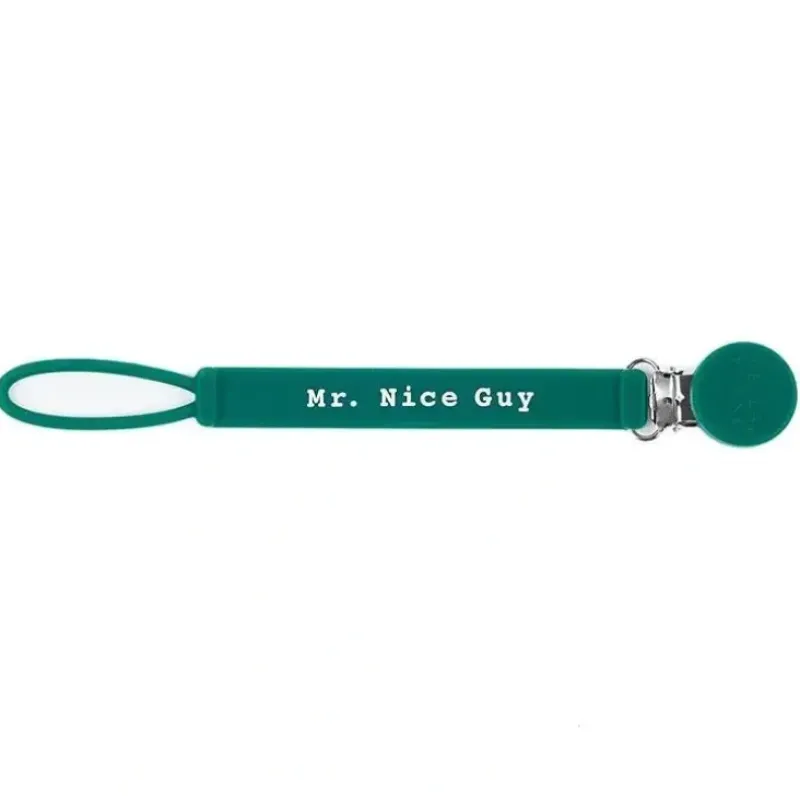 Shop All|Bella Tunno - Mr Nice Guy Pacifier Clip, Green - cutbabycare.com | baby boutique & care hub