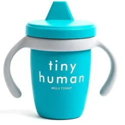 Shop All|Bella Tunno - Tiny Human Happy Sippy Cup, Blue - cutbabycare.com | baby boutique & care hub