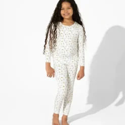 Shop All|Bellabu Bear - Milk And Cookies Pink Kids Bamboo Pajamas - cutbabycare.com | baby boutique & care hub