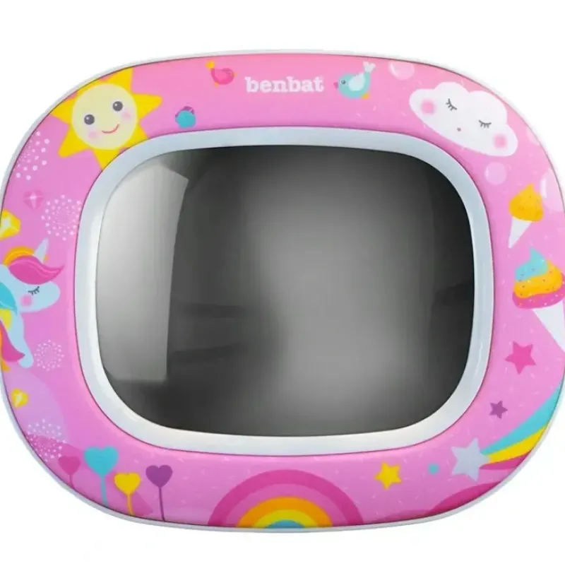Shop All|Benbat Baby Night & Day 30cm Car Head Rest Mirror w/Lights/Lullabies/Remote Pink - cutbabycare.com | baby boutique & care hub