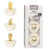 Health Safety|Bibs - Pacifiers 0-6 Months, 3-Pack Soothers, BPA-Free Symmetrical Nipple, Ivory - cutbabycare.com | baby boutique & care hub