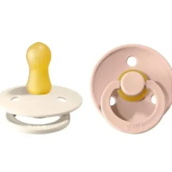 Shop All|BIBS - 2Pk Blush/Ivory Natural Rubber Baby Pacifier, 0/6M - cutbabycare.com | baby boutique & care hub