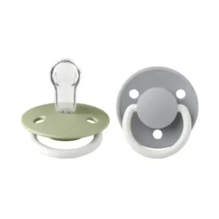 Shop All|Bibs - 2Pk De Lux Sage/Cloud Night Silicone Pacifier, One Size - cutbabycare.com | baby boutique & care hub