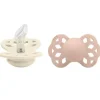 Shop All|BIBS - 2Pk Ivory/Blush Infinity Anatomical Pacifier, 0/6M - cutbabycare.com | baby boutique & care hub