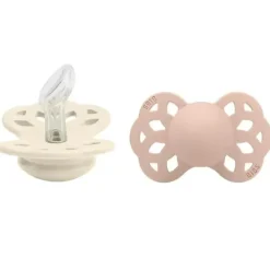 Shop All|BIBS - 2Pk Ivory/Blush Infinity Anatomical Pacifier, 0/6M - cutbabycare.com | baby boutique & care hub