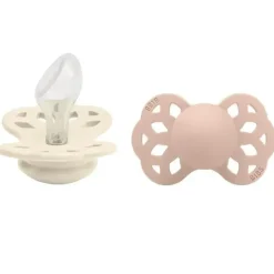 Shop All|BIBS - 2Pk Ivory/Blush Infinity Anatomical Pacifier, 6/18M - cutbabycare.com | baby boutique & care hub