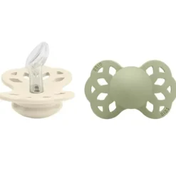 Shop All|BIBS - 2Pk Ivory/Sage Infinity Anatomical Pacifier, 0/6M - cutbabycare.com | baby boutique & care hub