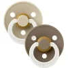 Shop All|BIBS - 2Pk Vanilla GLOW/Dark Oak GLOW Rubber Baby Pacifier, 0/6M - cutbabycare.com | baby boutique & care hub