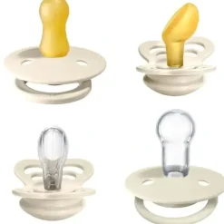 Shop All|BIBS - Try-it De Lux Ivory Pacifiers Natural Rubber & Silicone, 0/6M - cutbabycare.com | baby boutique & care hub