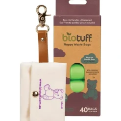 Shop All|Biotuff Nappy Waste Bags & Dispenser 4 X 10 Bag Rolls 40 - cutbabycare.com | baby boutique & care hub