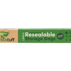 Shop All|Biotuff Resealable Large Storage Bags 27x30cm 20 - cutbabycare.com | baby boutique & care hub