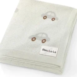 Stroller|Bleu La La - 100% Luxury Cotton Receiving Swaddle Baby Blanket, Cars Cream - cutbabycare.com | baby boutique & care hub