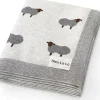Stroller|Bleu La La - 100% Luxury Cotton Swaddle Receiving Baby Blanket, Sheep Ivory - cutbabycare.com | baby boutique & care hub