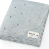 Car Seats|Bleu La La - 100% Organic Cotton Pointelle Swaddle Receiving Baby Blanket,| Powder Blue - cutbabycare.com | baby boutique & care hub