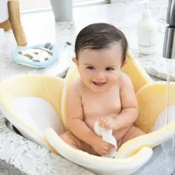 Bath Potty|Blooming Bath Lotus - Lotus, Yellow/White/Gray - cutbabycare.com | baby boutique & care hub