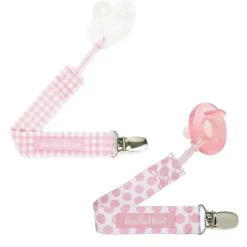 Shop All|Booginhead - Pacifier Clip Pacigrip 2Pk, Pink Asst - cutbabycare.com | baby boutique & care hub