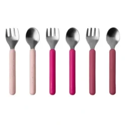 Shop All|Boon - CHOW Toddler Stainless Steel Utensil Set, Pink - cutbabycare.com | baby boutique & care hub