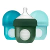Shop All|Boon - Nursh 4Oz Bottle 3Pk, Blue Multi -Stage 1 - cutbabycare.com | baby boutique & care hub