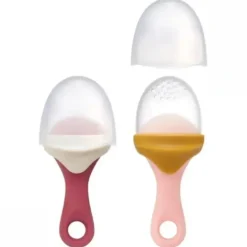 Shop All|Boon - PULP Silicone Baby Feeder - 2-pack, Pink and Mauve - cutbabycare.com | baby boutique & care hub