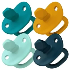 Shop All|Boon Jewl Orthodontic Pacifier, Stage 1 Newborn+ Silicone Pacifier, Pack of 4, Blue - cutbabycare.com | baby boutique & care hub