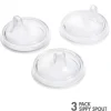 Shop All|Boon 3-Piece Nursh Transitional Sippy Lid, Clear - cutbabycare.com | baby boutique & care hub