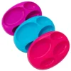 Shop All|Boon Platter Edgeless Nonskid Divided Plate, Purple/Blue/Pink - cutbabycare.com | baby boutique & care hub