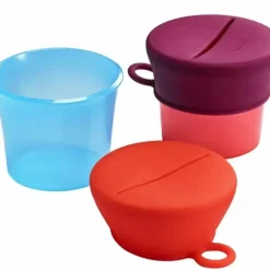 Shop All|Boon Snug Baby/Toddler Snack Container Food Silicone Lid w/ Cup Storage 9m+ Pink - cutbabycare.com | baby boutique & care hub