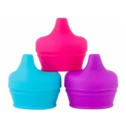 Shop All|Boon Snug Spout Univesal Silicone Sippy Lids, 9M+ Pink Multi - cutbabycare.com | baby boutique & care hub