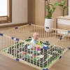 Shop All|BoPeep Kids Playpen Wooden Baby Safety Gate Fence Child Play Game Toy Security M - cutbabycare.com | baby boutique & care hub