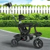 Stroller|BoPeep Kids Tricycle Ride On Trike Toddler Balance Bike Prams Stroller Black - cutbabycare.com | baby boutique & care hub
