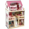 Shop All|BoPeep Wooden Doll House 3 Floor Kids Girl Dollhouse Full Furniture Pink 90cm - cutbabycare.com | baby boutique & care hub