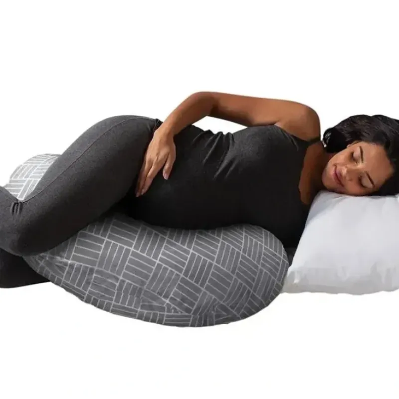 Shop All|Boppy - Cuddle Pregnancy Pillow, Gray Basket Weave - cutbabycare.com | baby boutique & care hub