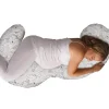 Shop All|Boppy - Slipcovered Total Body Pregnancy Pillow, Gray Scattered Leaves - cutbabycare.com | baby boutique & care hub