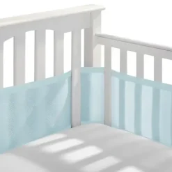 Shop All|BreathableBaby - Breathable Mesh Liner for Full-Size Cribs, Classic 3mm Mesh, Blue Green Aqua - cutbabycare.com | baby boutique & care hub