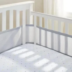 Shop All|BreathableBaby - Classic Breathable Mesh Crib Liner, Gray - cutbabycare.com | baby boutique & care hub