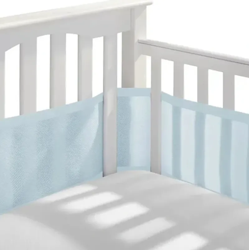 Shop All|BreathableBaby - Classic Breathable Mesh Crib Liner, Light Blue - cutbabycare.com | baby boutique & care hub