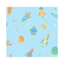 Shop All|Brewster Modern Style Wallpaper, Blast Off Turquoise Outer Space - cutbabycare.com | baby boutique & care hub