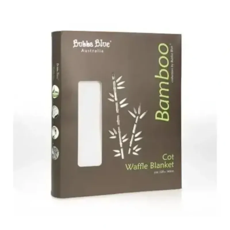Shop All|Bubba Blue Bamboo Waffle Blanket - White - cutbabycare.com | baby boutique & care hub