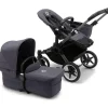 Stroller|Bugaboo - Donkey 5 Mono Complete Single-to-Double Stroller, Graphite /Stormy Blue - cutbabycare.com | baby boutique & care hub