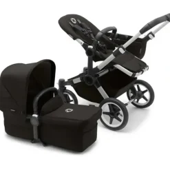 Stroller|Bugaboo - Donkey 5 Mono Complete Single-to-Double Stroller, Aluminum/Midnight Black - cutbabycare.com | baby boutique & care hub
