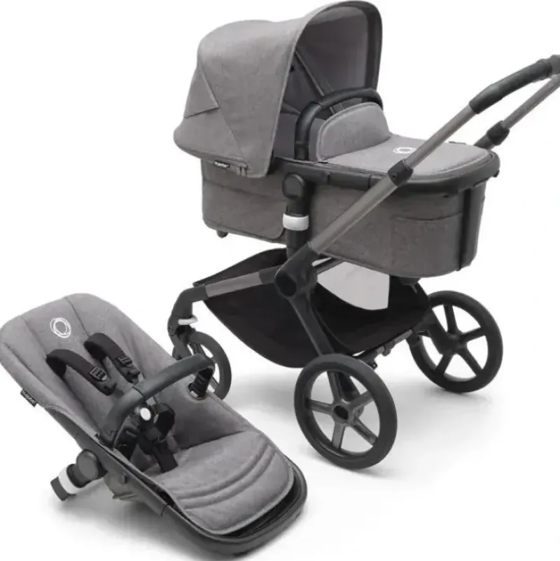 Stroller|Bugaboo - Fox 5 Complete Stroller, Graphite/Grey Melange - cutbabycare.com | baby boutique & care hub