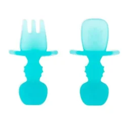 Shop All|Bumkins - Baby Utensils Set, Chewtensils Silicone, Blue Jelly - cutbabycare.com | baby boutique & care hub