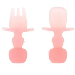 Shop All|Bumkins - Baby Utensils Set, Chewtensils Silicone, Pink Jelly - cutbabycare.com | baby boutique & care hub